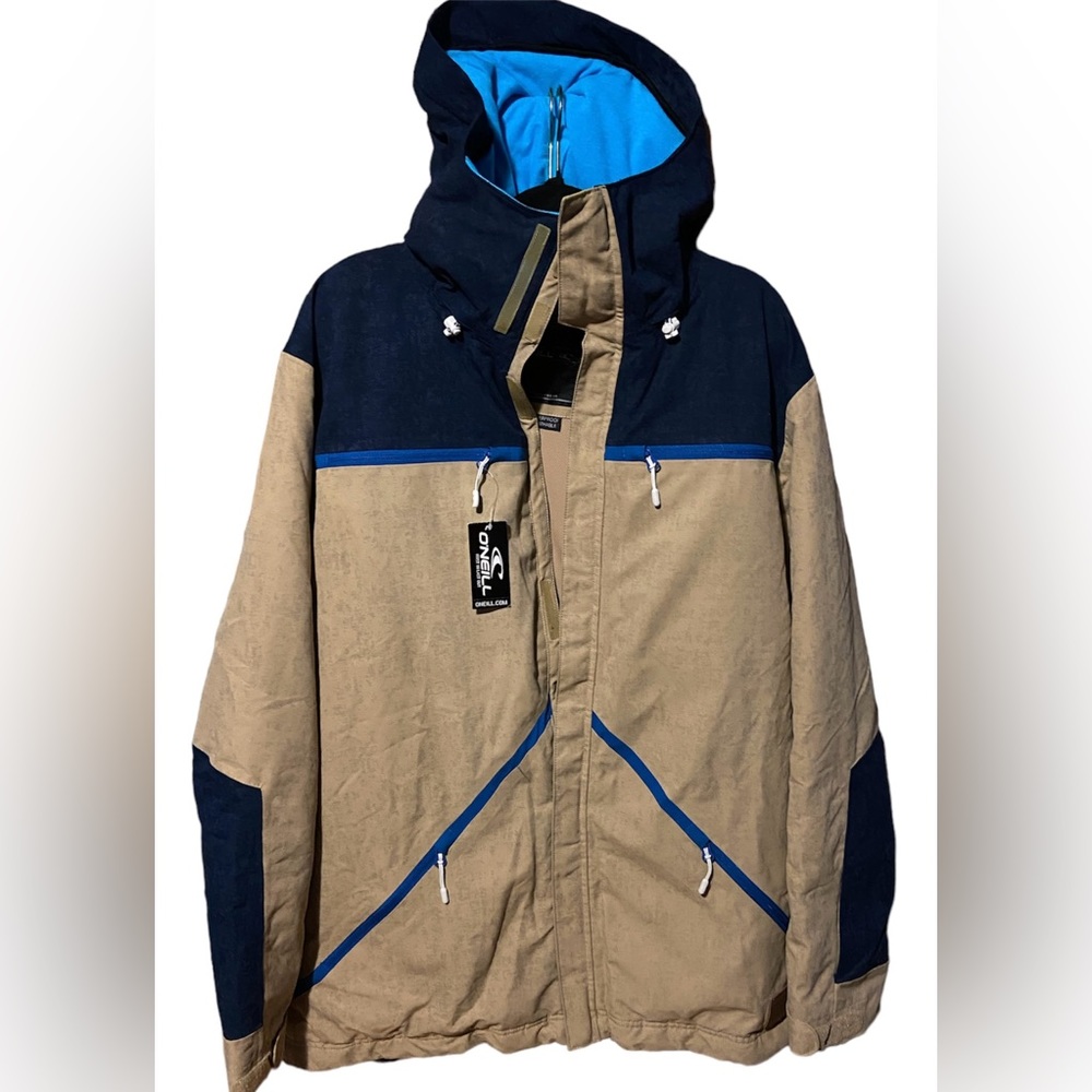 O'Neill Tan and Blue Ski Jacket